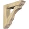 Ekena Millwork Balboa Traditional Rough Sawn Bracket w/ Offset Brace, Douglas Fir, 6"W x 24"D x 24"H BKT0604X24X24BOA01RDF - alternate 1